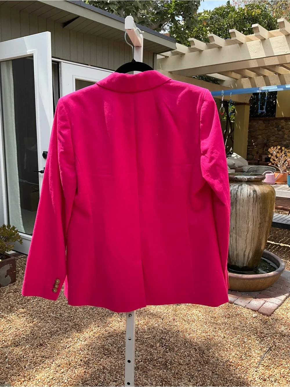 J. Crew Women's Fuchsia Single-Button Blazer